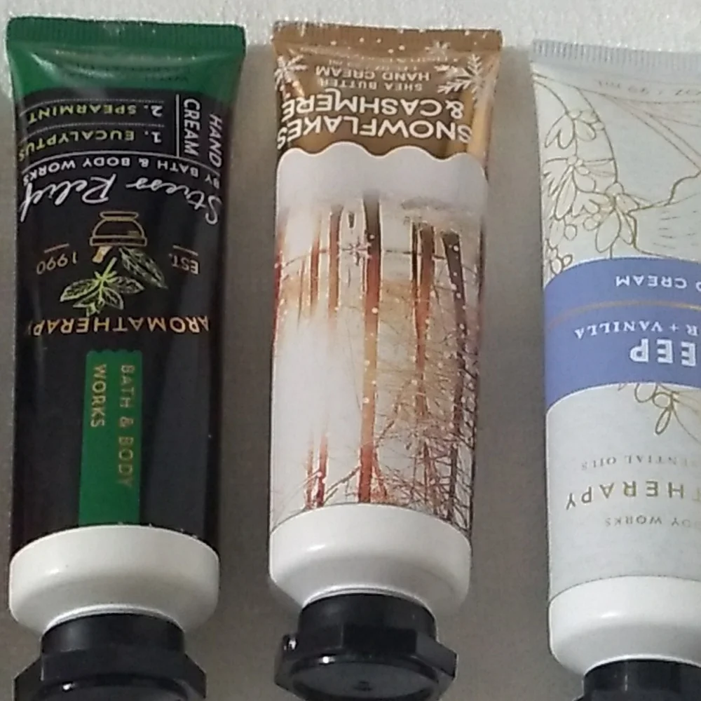 9 Bath And Body Works,Pure Wonder, Hemp, Stress relief hand cream Bundle